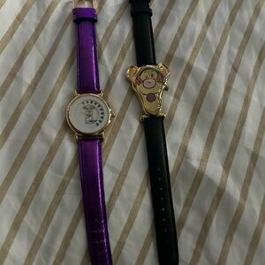 Timex Women's Purple and Black Strap Watches
